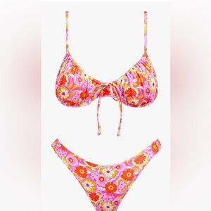 NWOT VOLAFA Women's Triangle Bikini Set Swimsuit